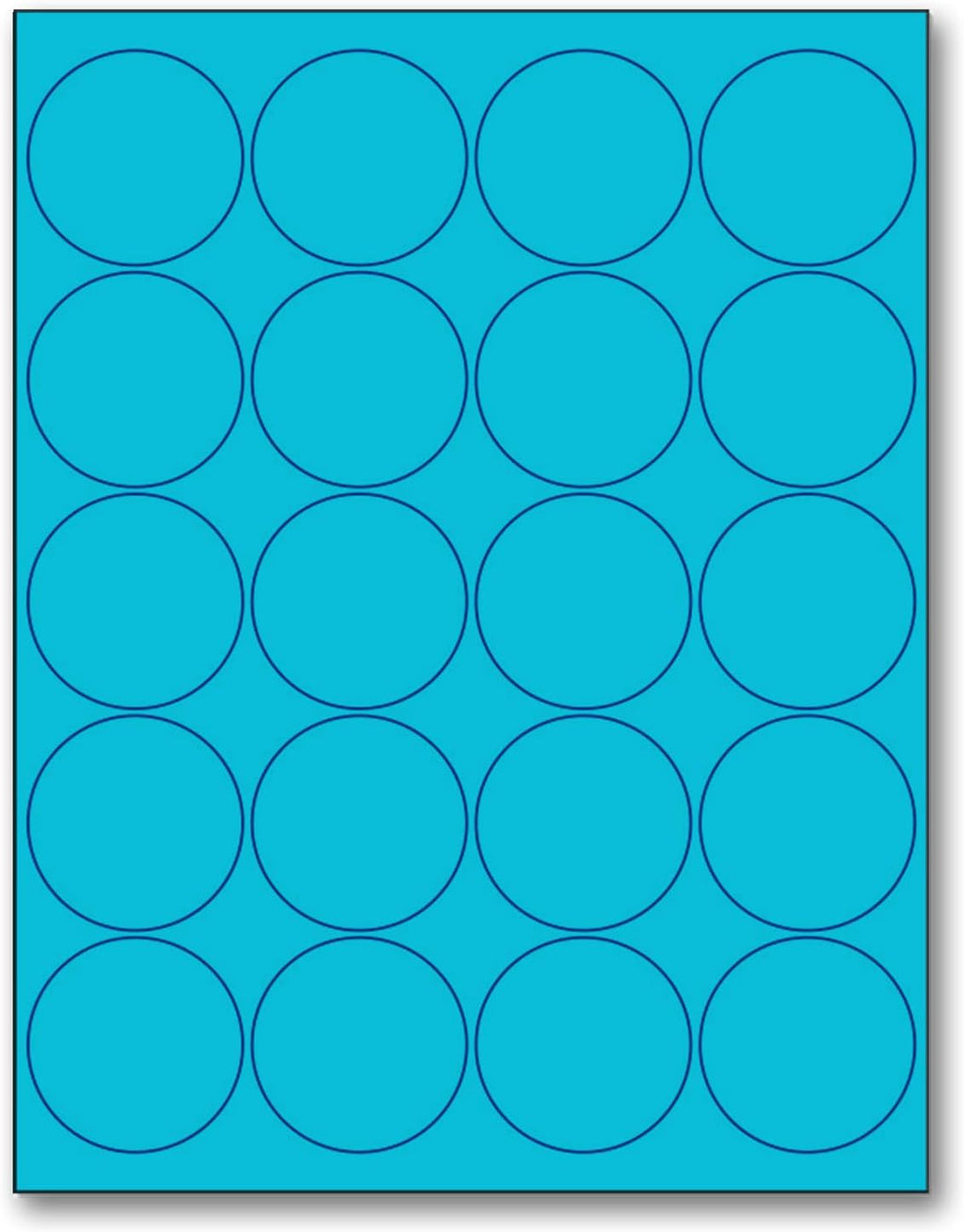 NextDayLabels - 8-1/2 x 11 Neon Color High Light Fluorescent Labels
