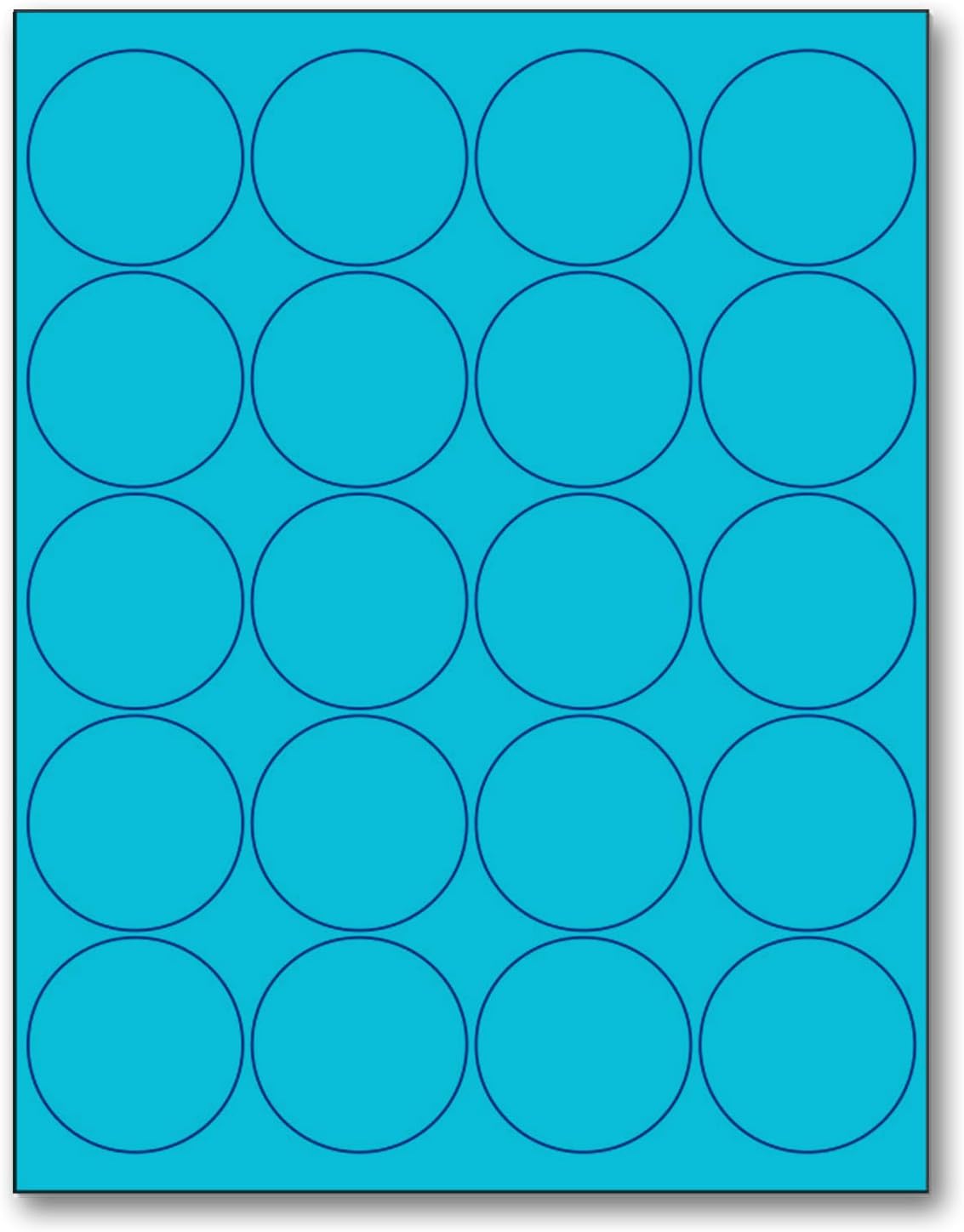 NextDayLabels - 8-1/2 x 11 Neon Color High Light Fluorescent Labels