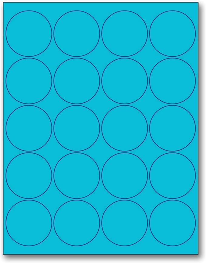 NextDayLabels - 8-1/2 x 11 Neon Color High Light Fluorescent Labels by NextDayLabels