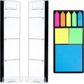 2PCS Multifunction Clear Computer Monitor Memo Boards （Left & Right） Acrylic by Keenjorika
