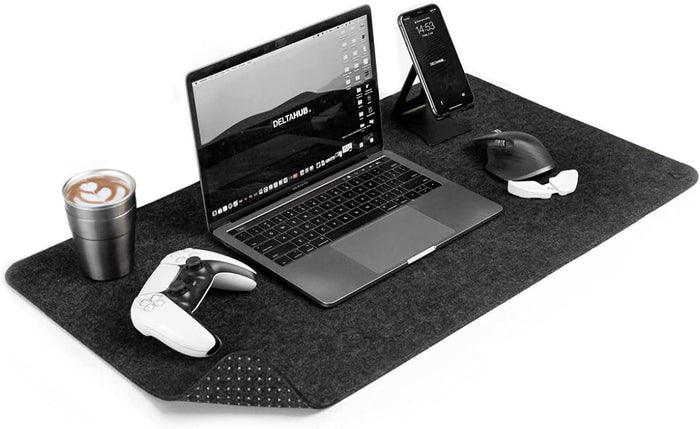 DELTAHUB - Minimalistic Felt Desk Protective Pad, Easy Glide, Long Lasting
