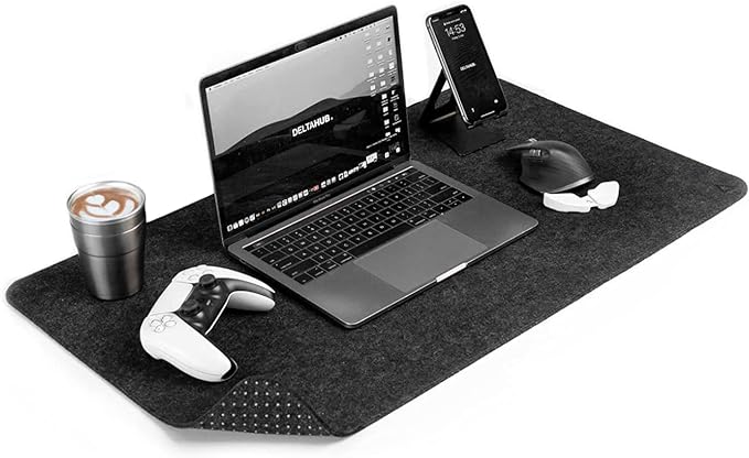 DELTAHUB - Minimalistic Felt Desk Protective Pad, Easy Glide, Long Lasting by DELTAHUB