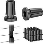 BLIKA Upgraded 40 Pack Stainless Steel Black Protector Sleeves