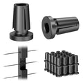 BLIKA Upgraded 40 Pack Stainless Steel Black Protector Sleeves by BLIKA