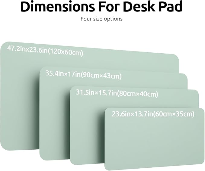 YSAGi Leather Desk Protector, Office Mat, Large Mouse Mat, Non-Slip PU Leather - Image 8