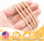 BILINNY Rubber Bands Size 33, Bulk Pack of 5lb Tan Rubber Bands, Made In USA - Image 3
