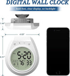 USAOSHOP Bathroom Clock Waterproof Shower Timer, Digital Wall Clock - Image 6