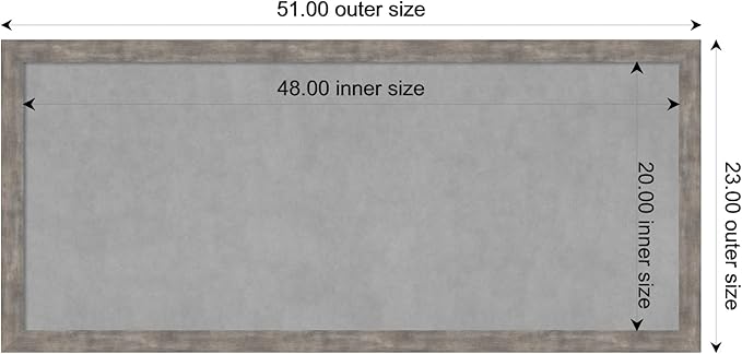 Amanti Art Silver Framed Magnetic Board 23x51 Oversize Vision Board - Image 4