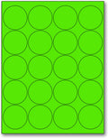 NextDayLabels - 8-1/2 x 11 Neon Color High Light Fluorescent Labels