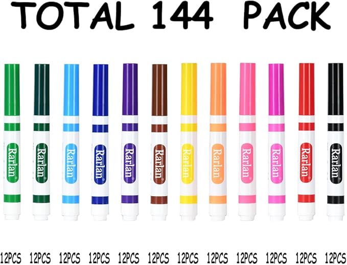 Rarlan Washable Markers Bulk, Markers - Image 2