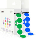 PARLAIM 2 Rolls 2000PCS 3/4" Round Circle Color-Code Dot Stickers, 2 Color by PARLAIM