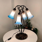Bieye LS04 Lily Flower Blown Glass Lampshade - Image 7