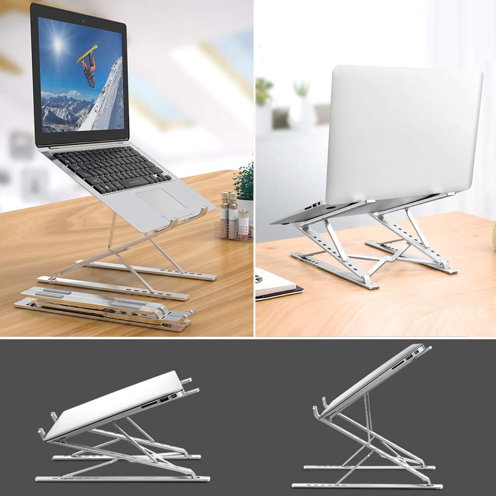 Laptop Stand Adjustable Portable Aluminum for 10" - 17" Laptop Tablet
