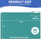 File Folder, HERKKA 30 Pack 1/3 Cut Tab File Folders, File Folders Great - Image 2