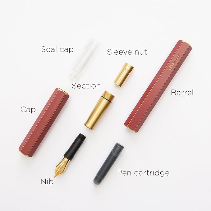 YSTUDIO Stunning Classic Revolve Fountain Pen, Schmidt Gilded Nib, Best Pen - Image 3