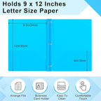 Harloon 40 Pcs Plastic Tax Return Folders 12 x 9 Inches 2 Pocket Folders Bulk - Image 2