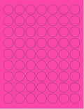 Pack of 50 Sheets, 8-1/2 x 11" Fluorescent Labels by NextDayLabels