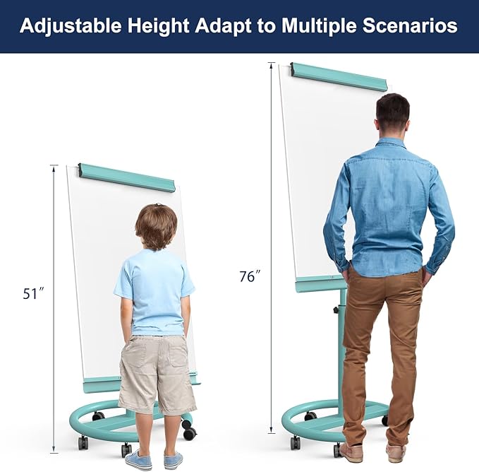 TSJ OFFICE Rolling Whiteboard Standing - Image 3