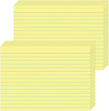 JINMIKEJI Yellow Ruled Index Cards 5x7 Inch by JINMIKEJI