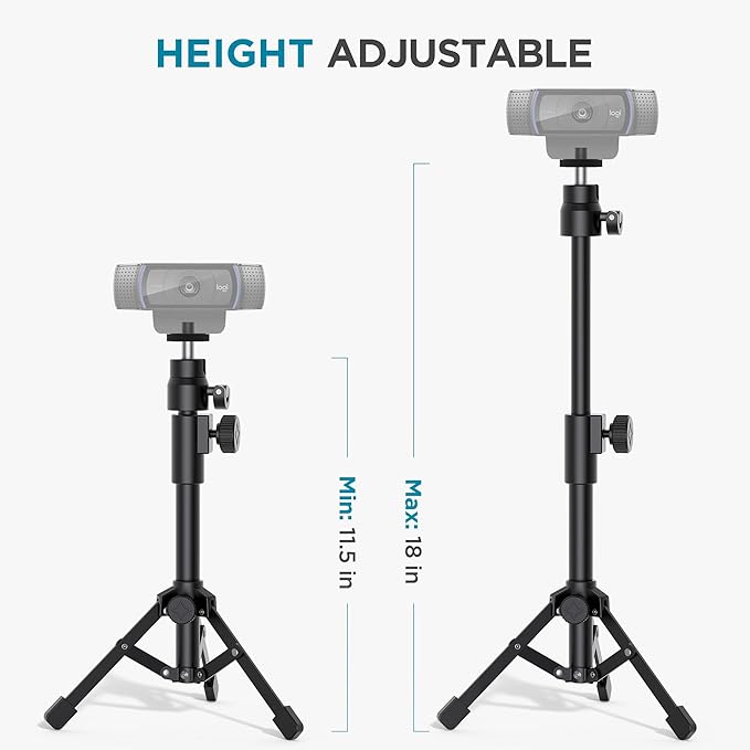 InnoGear Webcam Tripod, Extendable Webcam Stand - Image 3