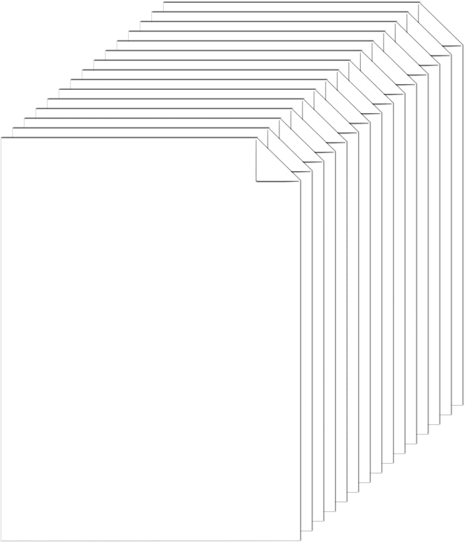 Silunkia 28 Sheets Bright White Cardstock 8.5 x 11 Certificate Paper, by Silunkia