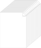 Silunkia 28 Sheets Bright White Cardstock 8.5 x 11 Certificate Paper, by Silunkia