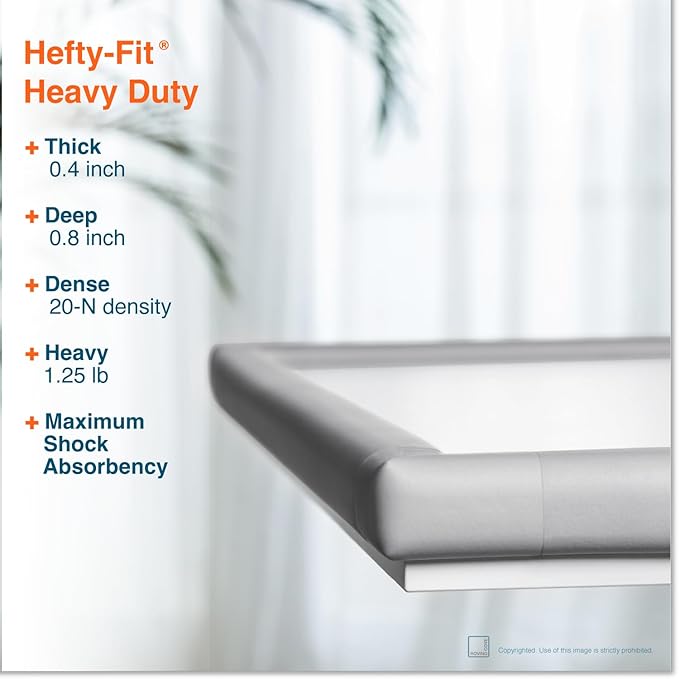 Roving Cove HeftyFit Edge Corner Protector Baby Proofing, Heavy-Duty, Soft NBR - Image 2