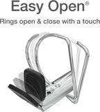 Oxford 3 Ring Binders, 2 inch ONE-Touch Easy Open D Rings, 3-Sided View Binder - Image 2