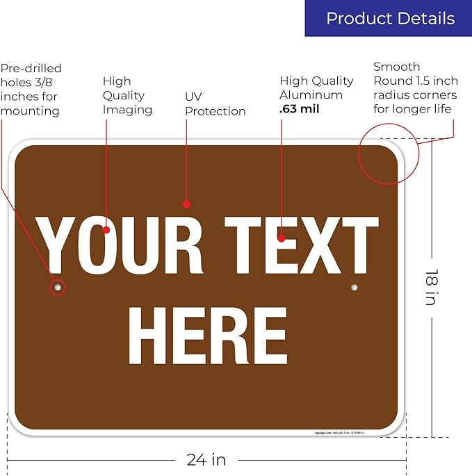 Custom Sign, Personalized Metal Signs, Customize - Image 3