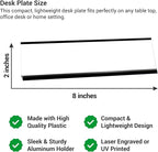 Custom Engraved Desk Plate | Personalized - Image 4
