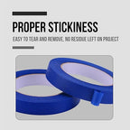 Lichamp Blue Painters Tape 3/4 inch, 4 Pack Blue Masking Tape 3/4 inch x 55 - Image 4