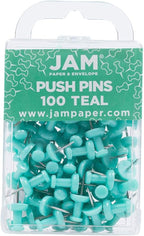 JAM PAPER Colorful Push Pins by JAMPaper