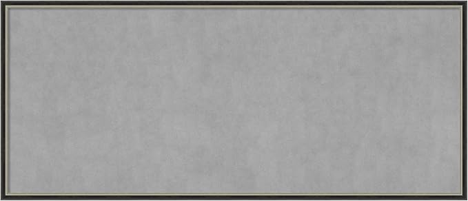 Amanti Art Black Framed Magnetic Board 21x49 Oversize Vision Board by AmantiArt