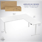 VIVO Electric Corner 84 x 63 inch L-Shaped Standing Desk, Memory Height - Image 6