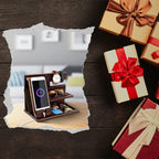 Gifts for Men Bedside Organiser Wood Phone Docking Station Dad Birthday Gifts - Image 7