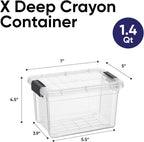 Superio Mini Storage Container Plastic Crayon Box Art Supplies and Sewing Case - Image 2