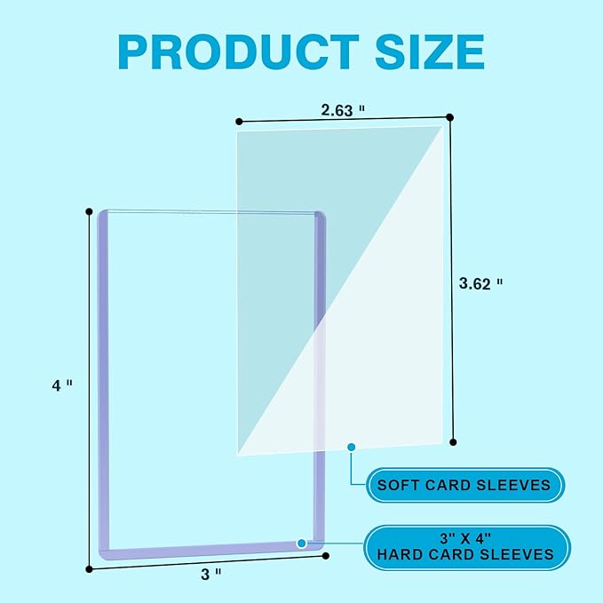 600 Hard Plastic Trading Card Protector - Image 2