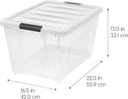IRIS USA 6-Pack 54 Quart Stackable Storage Bins - Image 2