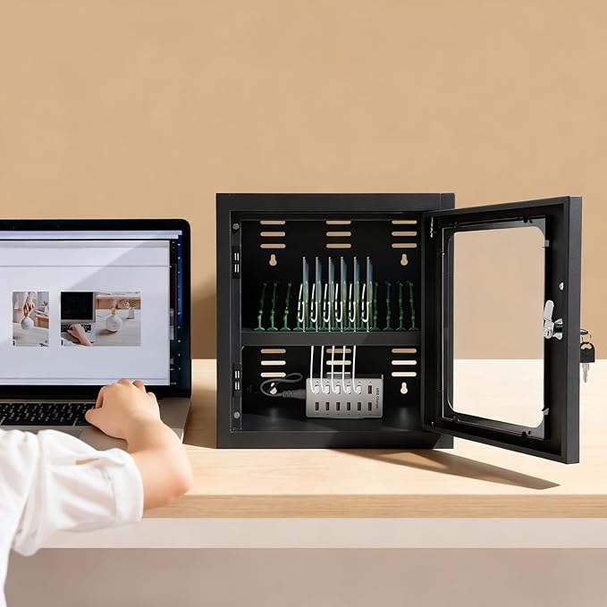 QUEWATSA Cell Phone Charging Station, 12-Device Rechargeable Mobile Phones - Image 7