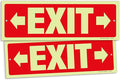 iSYFIX Exit Signs with Directional Right & Left Arrow by iSYFIXPREMIUMSIGNS