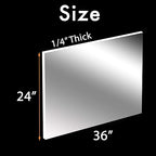 CALPALMY 24 x 36 Clear Acrylic Sheet Plexiglass 1/4” Thick; Use - Image 2