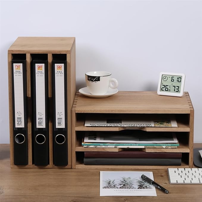 DDYURI 3-Tier Paper Storage Letter Tray File Sorter - Image 6