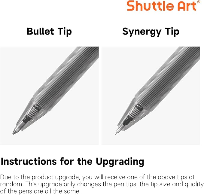 Shuttle Art Black Gel Pens, Ink Glide Series 90 Pack Retractable 0.5mm Fine - Image 9