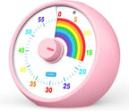 Visual Timer for Kids, 60-Minute Countdown Timer for Classroom Office Kitchen by kieckysquirrel