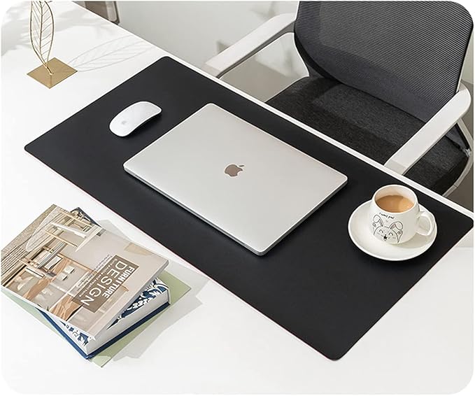 SUJAYU Dual Sided PU Leather Desk Pad, Mouse Pad, Office Desk Mat, Non-Slip - Image 7