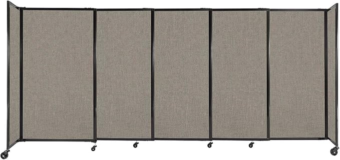 Versare Straightwall Sliding Portable Wall Partition | Freestanding Office by VERSARE
