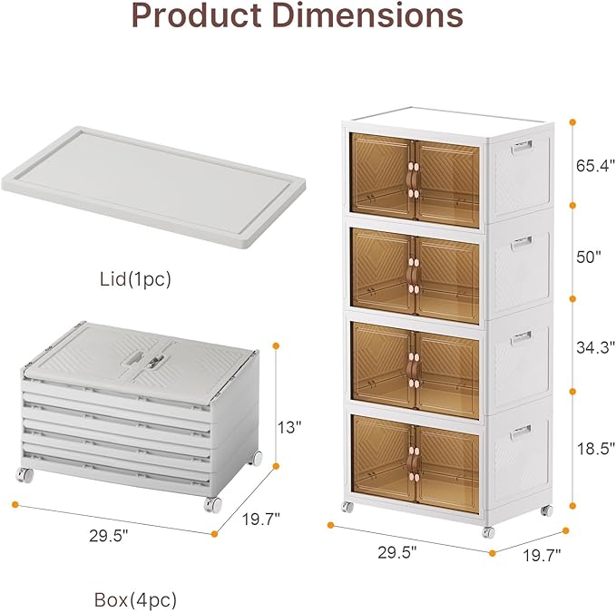 UAMFURI Extra Large Stackable Storage Bins - Image 4