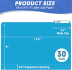 File Folder, HERKKA 30 Pack 1/3 Cut Tab File Folders, File Folders Great - Image 2