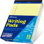 WritePads Legal note pads 5"x8" Legal Pads, College Ruled, Canary Paper by WritePads