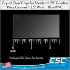 Price Data Channel Label Holder Chips, 2.5" L x 1.25" H, 10 Mil Thick, Gondola - Image 6